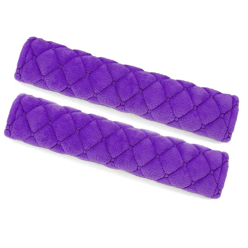surpassme Car Seat Belt Pads Cover, 2 Pack Seat Belt Shoulder Strap Covers Protector to Release Stress to Your Neck and Shoulder for a Safety Driving (Purple) - Image 1